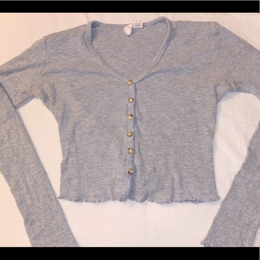 Long sleeve grey top S (Tillys)